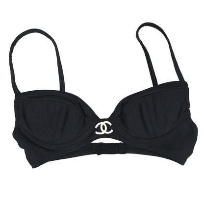 Chanel 1995 Swimwear Swimsuit Bras Black #36