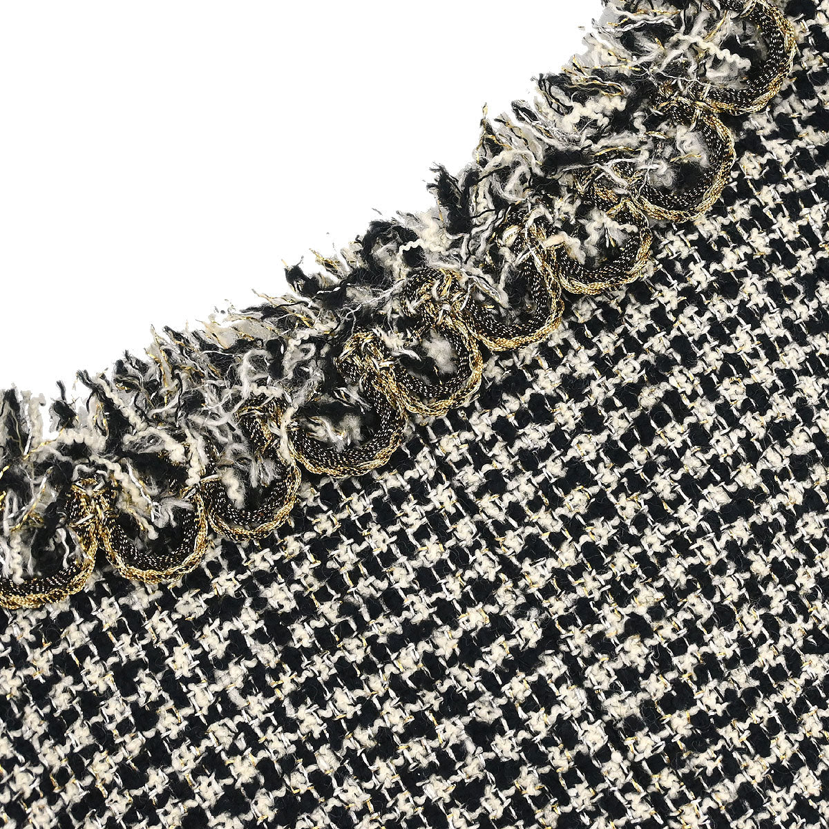 Chanel 2010 Collarless Tweed Jacket Black #34