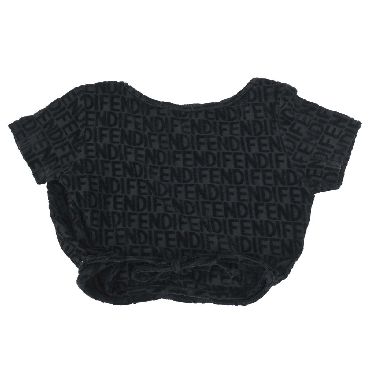 Fendi Wrap Cropped Top Black #40