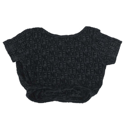 Fendi Wrap Cropped Top Black #40