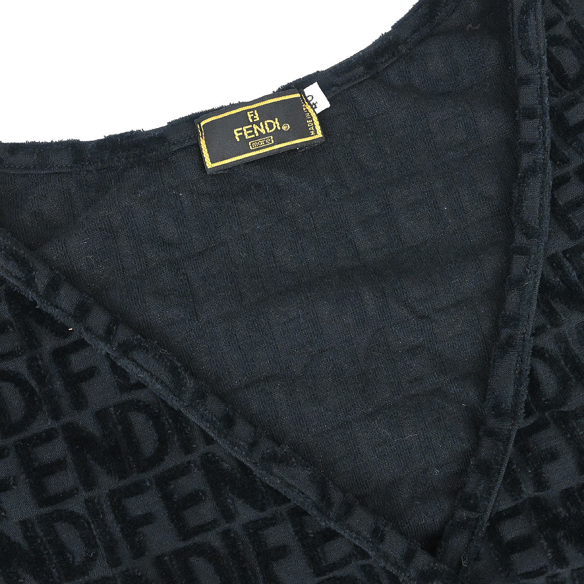 Fendi Wrap Cropped Top Black #40