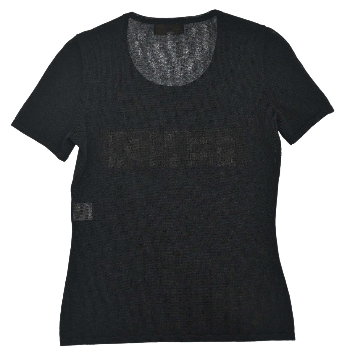 Fendi T-shirt Mesh Top Black