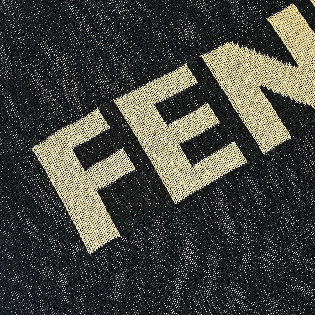 Fendi T-shirt Mesh Top Black
