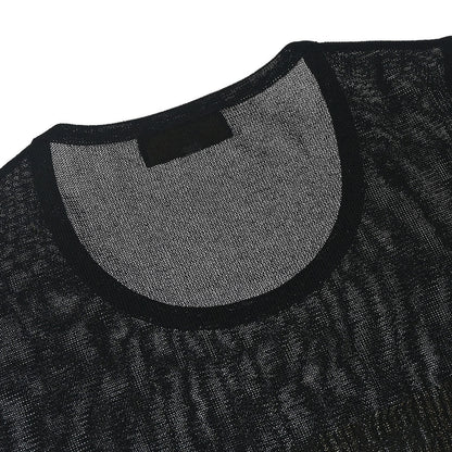 Fendi T-shirt Mesh Top Black