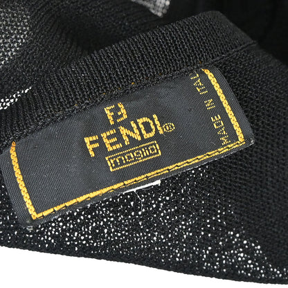 Fendi T-shirt Mesh Top Black
