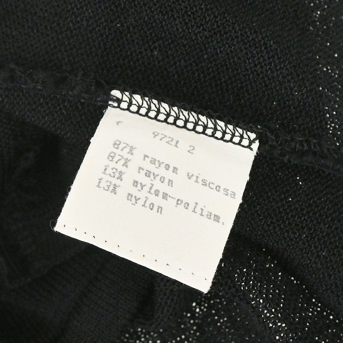 Fendi T-shirt Mesh Top Black