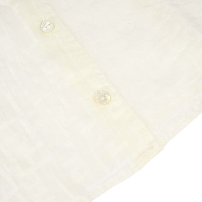 Fendi Sleeveless Sheer Top Shirt Zucca White #40