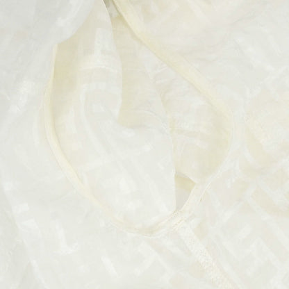 Fendi Sleeveless Sheer Top Shirt Zucca White #40