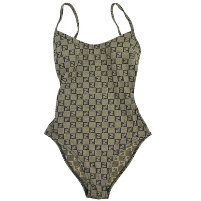 Fendi Zucchino Swimwear Swimsuit Khaki #40