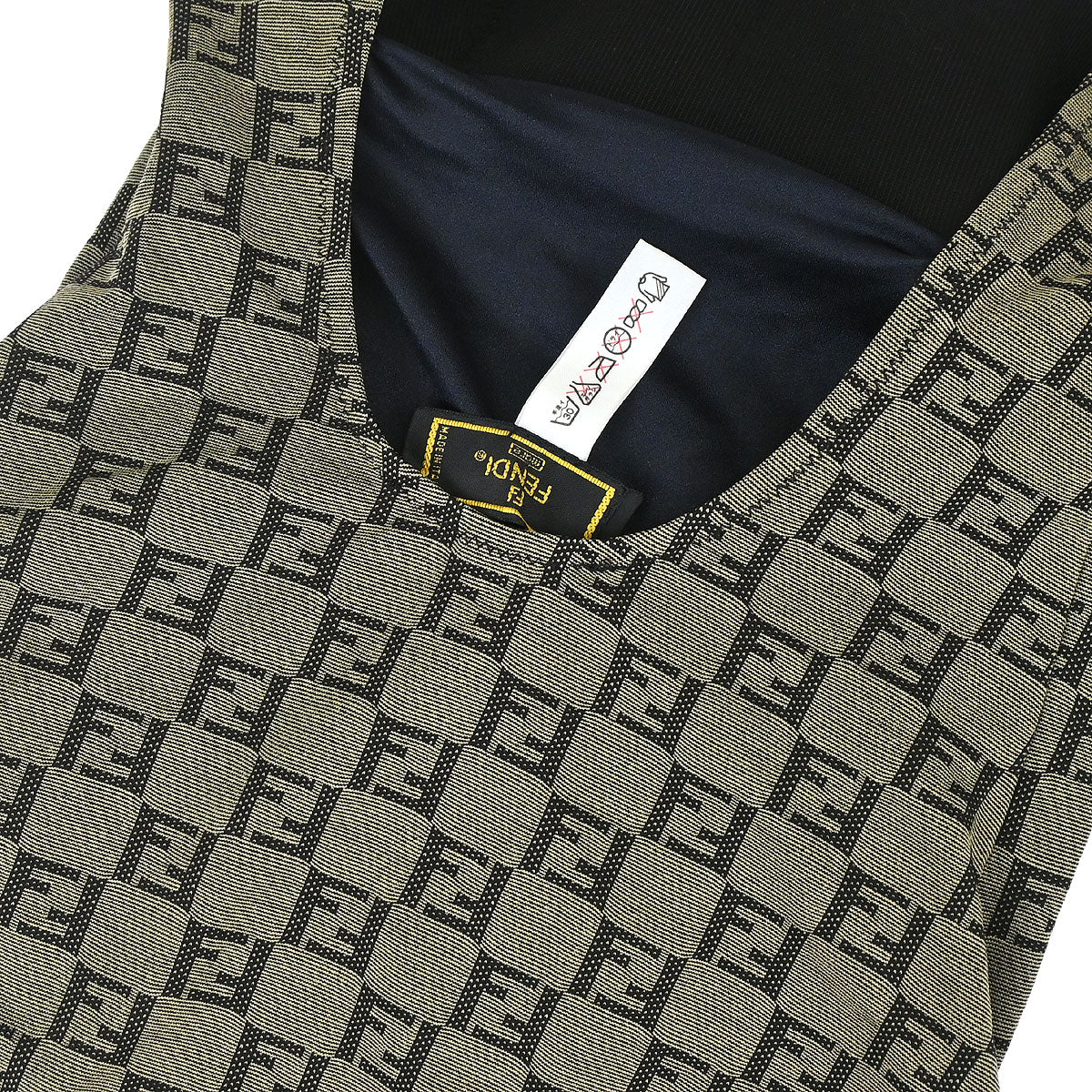 Fendi Zucchino Swimwear Swimsuit Khaki #40