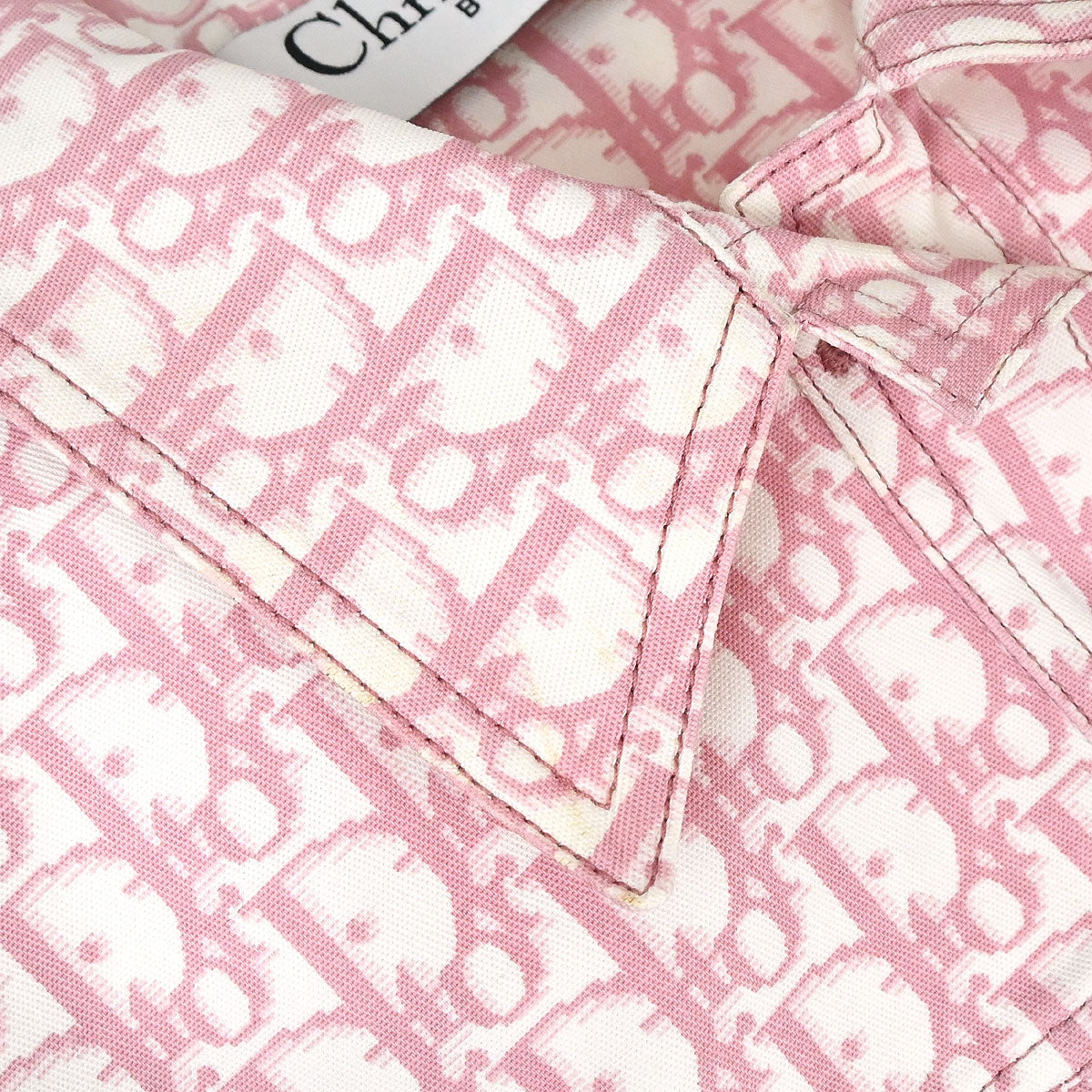 Christian Dior 2004 Single Breasted Trotter Jacket Vest Pink #40