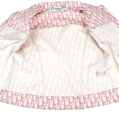 Christian Dior 2004 Single Breasted Trotter Jacket Vest Pink #40