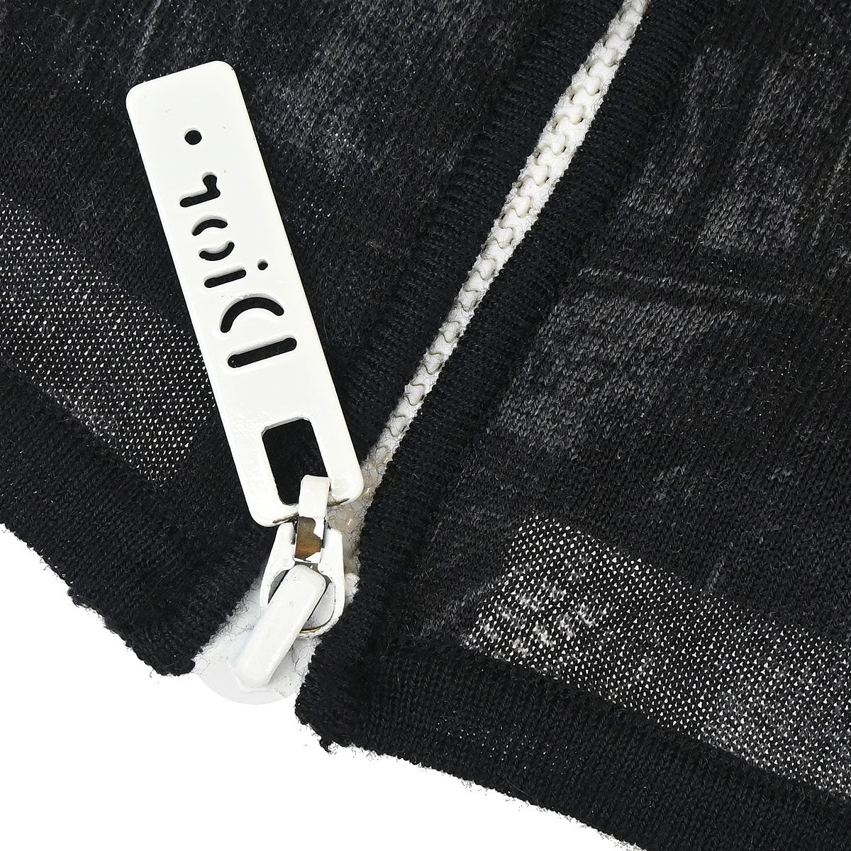 Christian Dior 2004 Zip Up Jacket Denim Print Light Blue #36