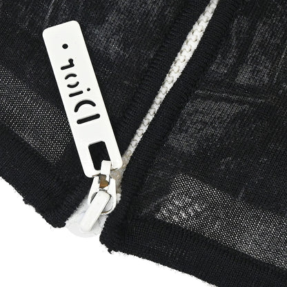Christian Dior 2004 Zip Up Jacket Denim Print Light Blue #36