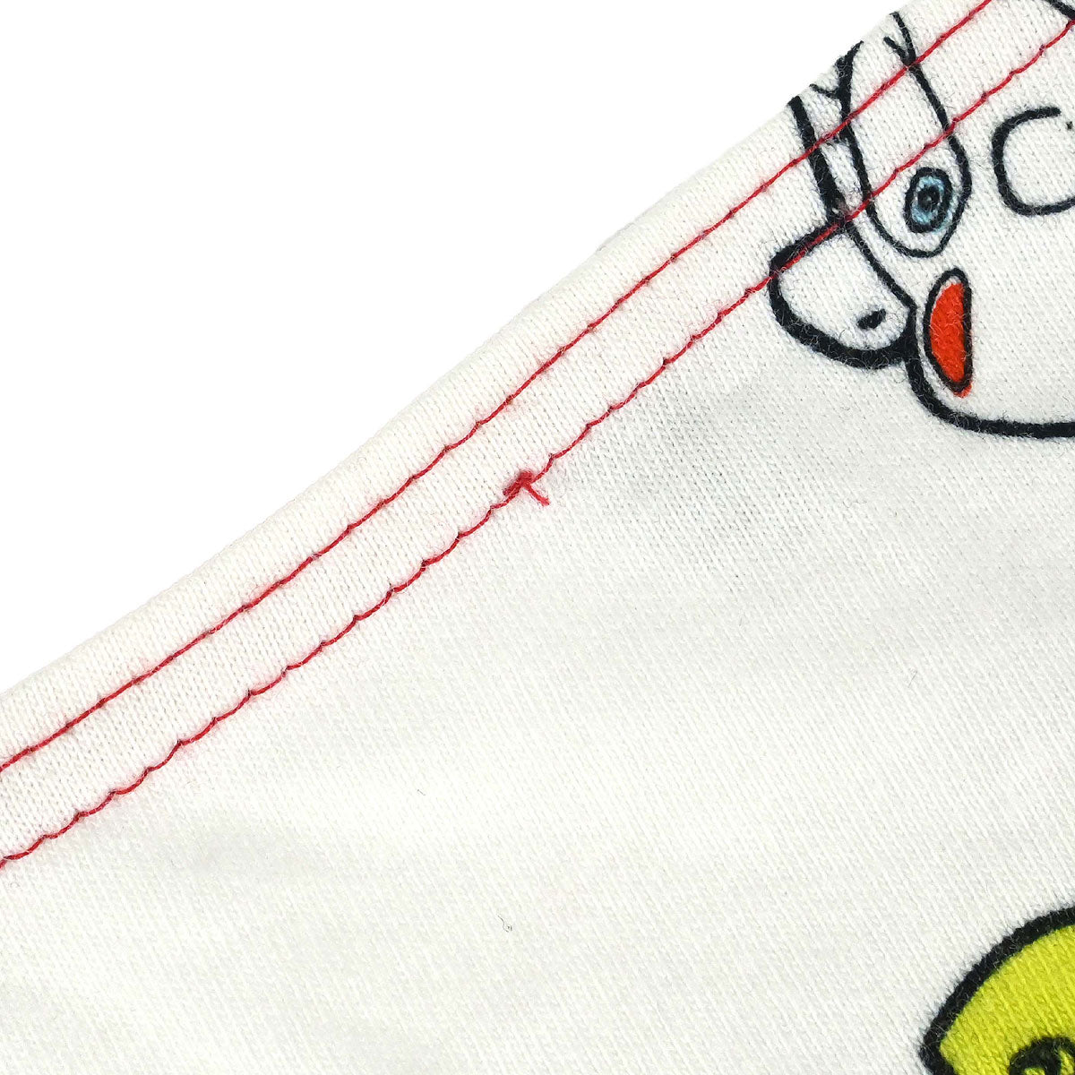 Christian Dior 2002 Cartoon Graphic Sleeveless Top White #38