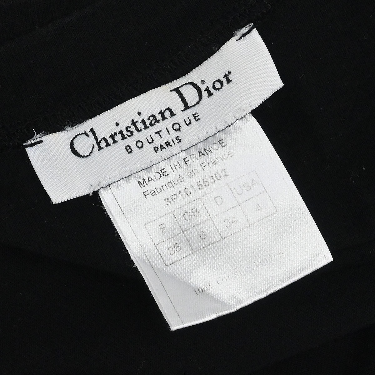 Christian Dior 2003 Sleeveless Tank Top Black #36