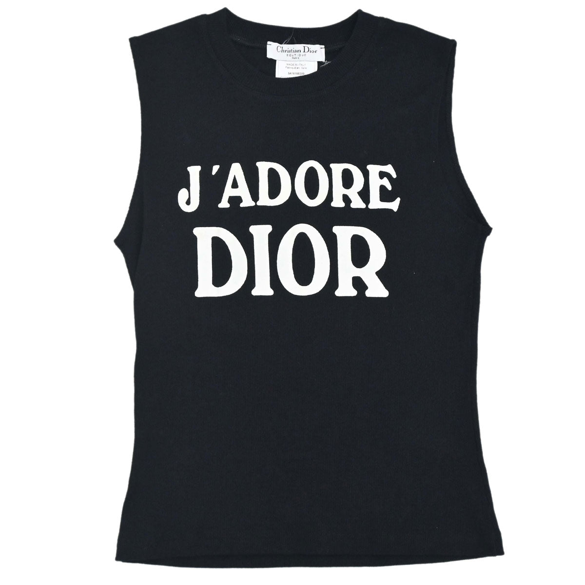 Christian Dior 2003 Sleeveless Tank Top Black #40