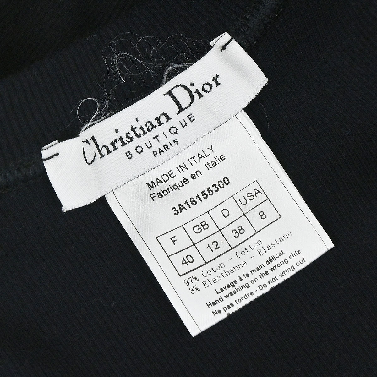 Christian Dior 2003 Sleeveless Tank Top Black #40