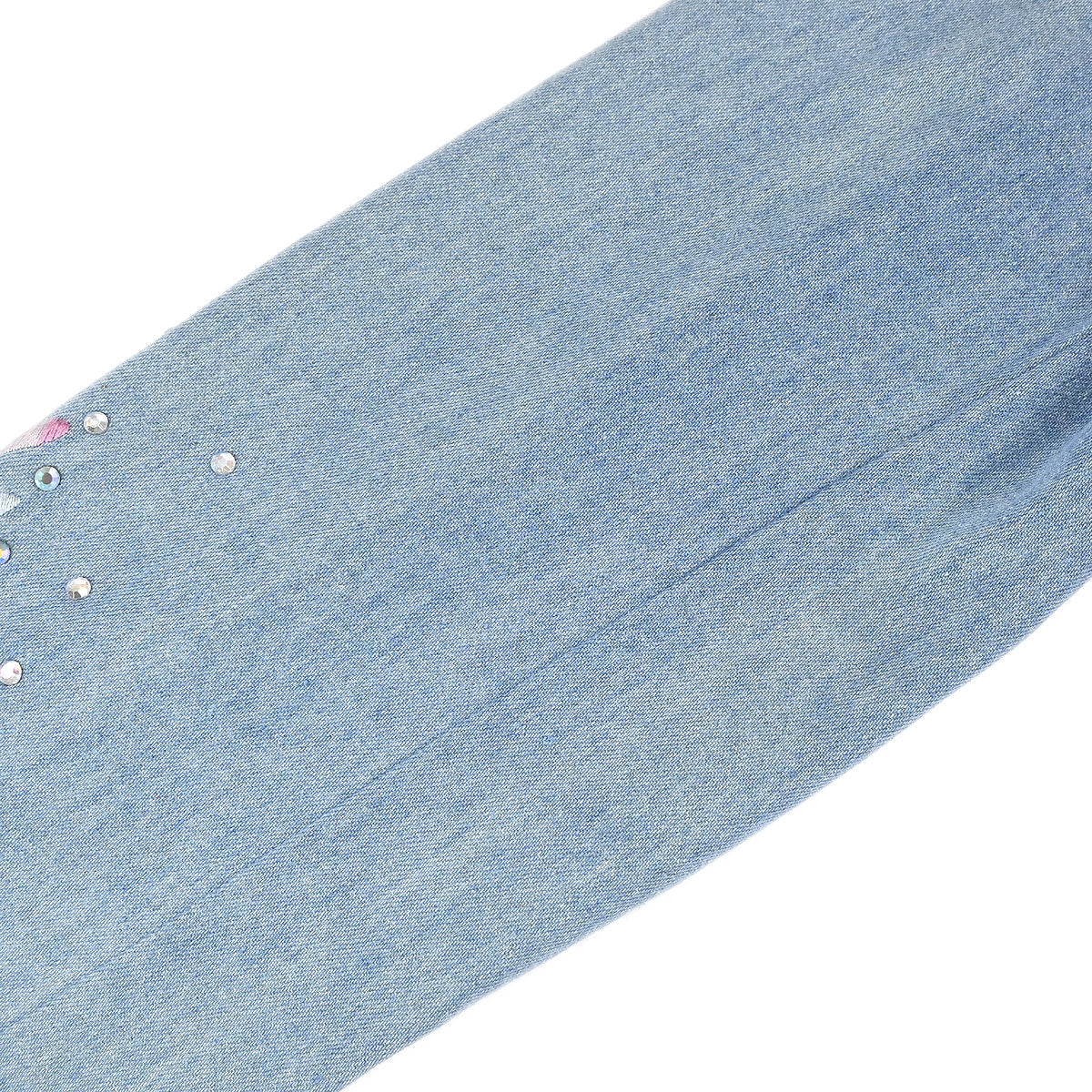 Christian Dior 2002 Embroidery Denim Jacket Light Blue #38