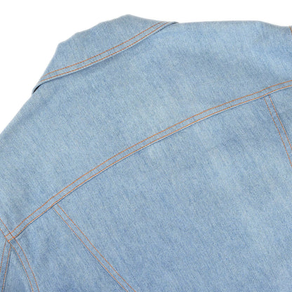 Christian Dior 2002 Embroidery Denim Jacket Light Blue #38