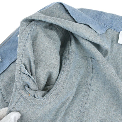 Christian Dior 2002 Embroidery Denim Jacket Light Blue #38