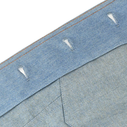 Christian Dior 2002 Embroidery Denim Jacket Light Blue #38