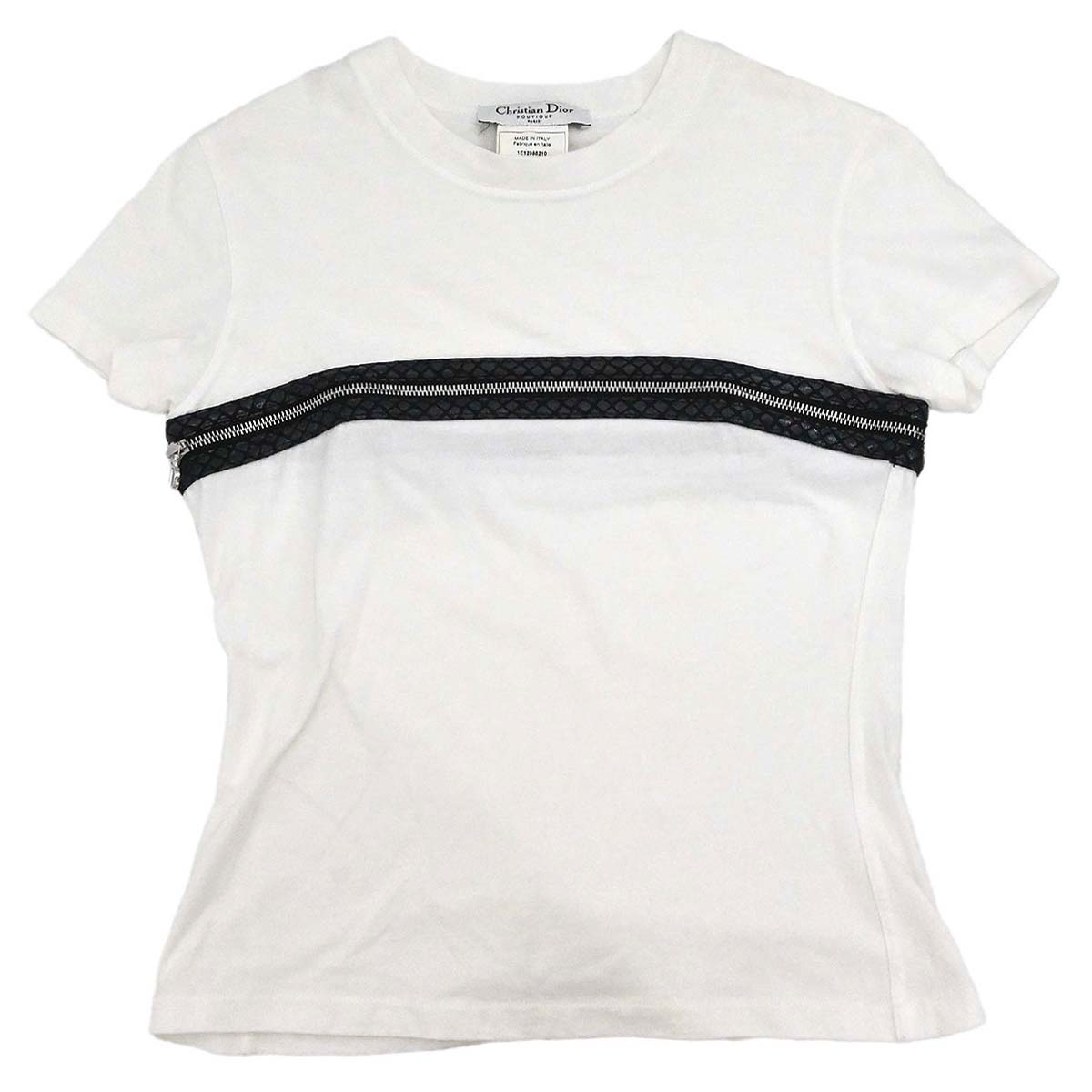 Christian Dior 2001 Zipper T-shirt White #38