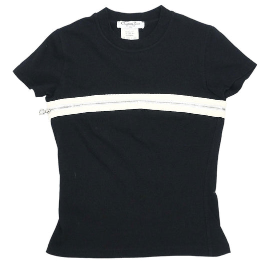 Christian Dior 2001 Zipper T-shirt Black #36