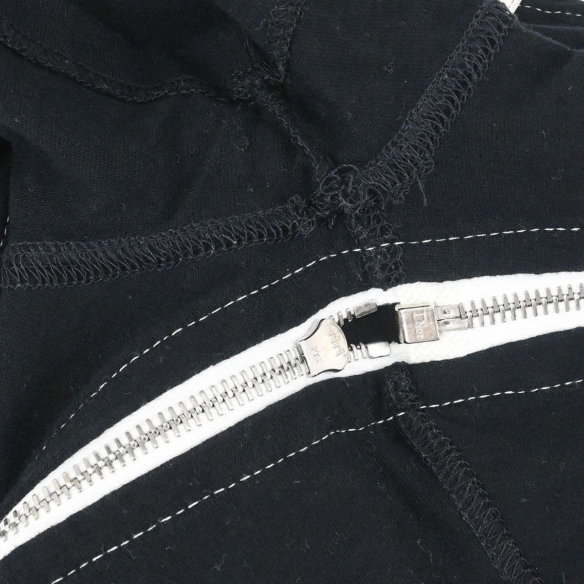 Christian Dior 2001 Zipper T-shirt Black #36