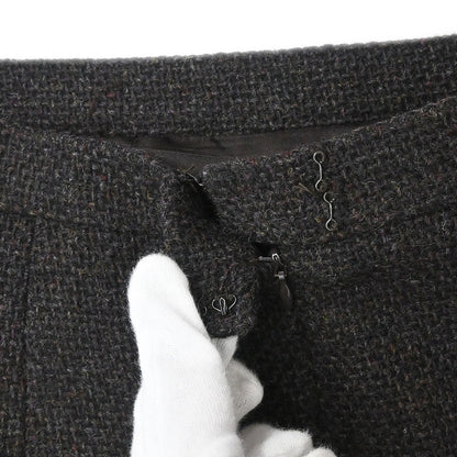 Chanel 1996 Setup Suit Jacket Skirt Tweed Beige Brown #38