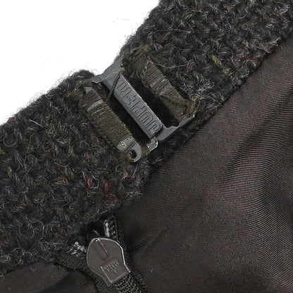 Chanel 1996 Setup Suit Jacket Skirt Tweed Beige Brown #38