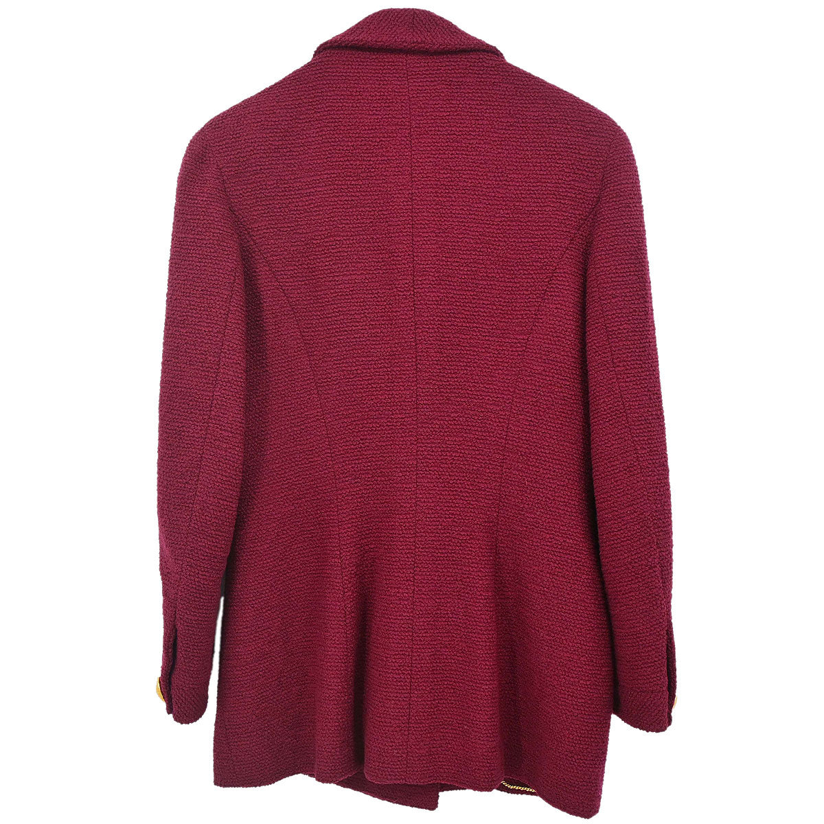 Chanel 1994 Single Breasted Jacket Bordeaux #36