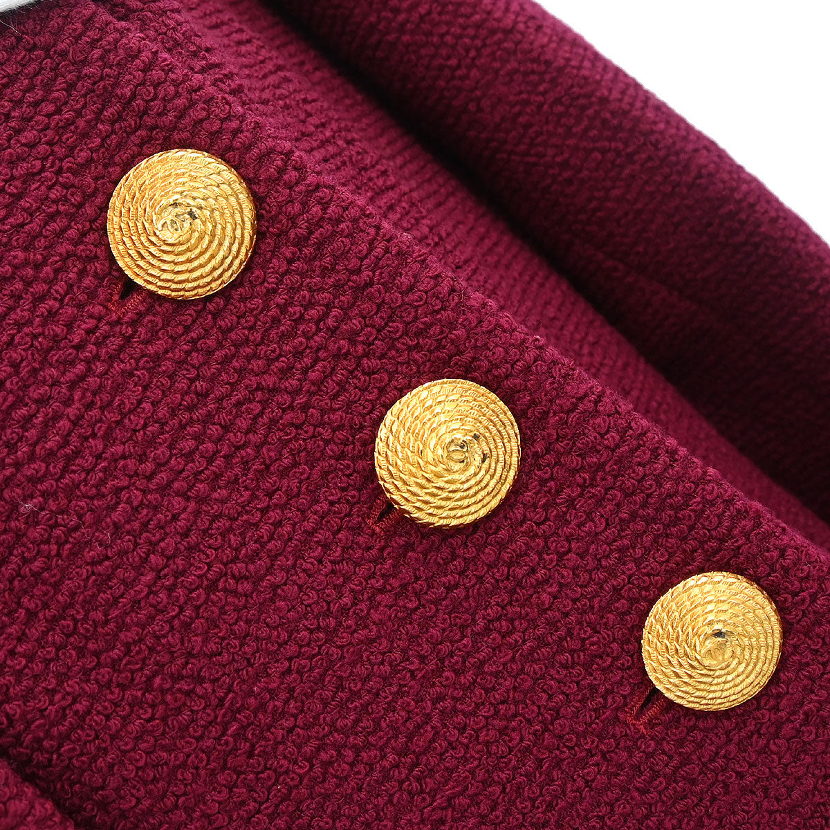 Chanel 1994 Single Breasted Jacket Bordeaux #36