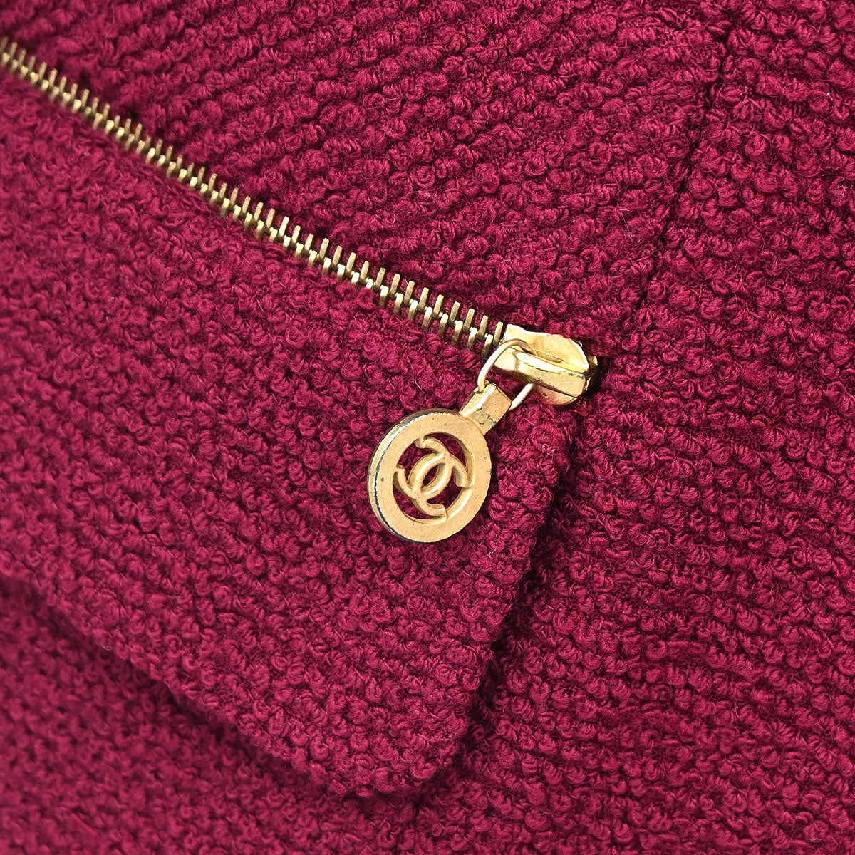 Chanel 1994 Single Breasted Jacket Bordeaux #36