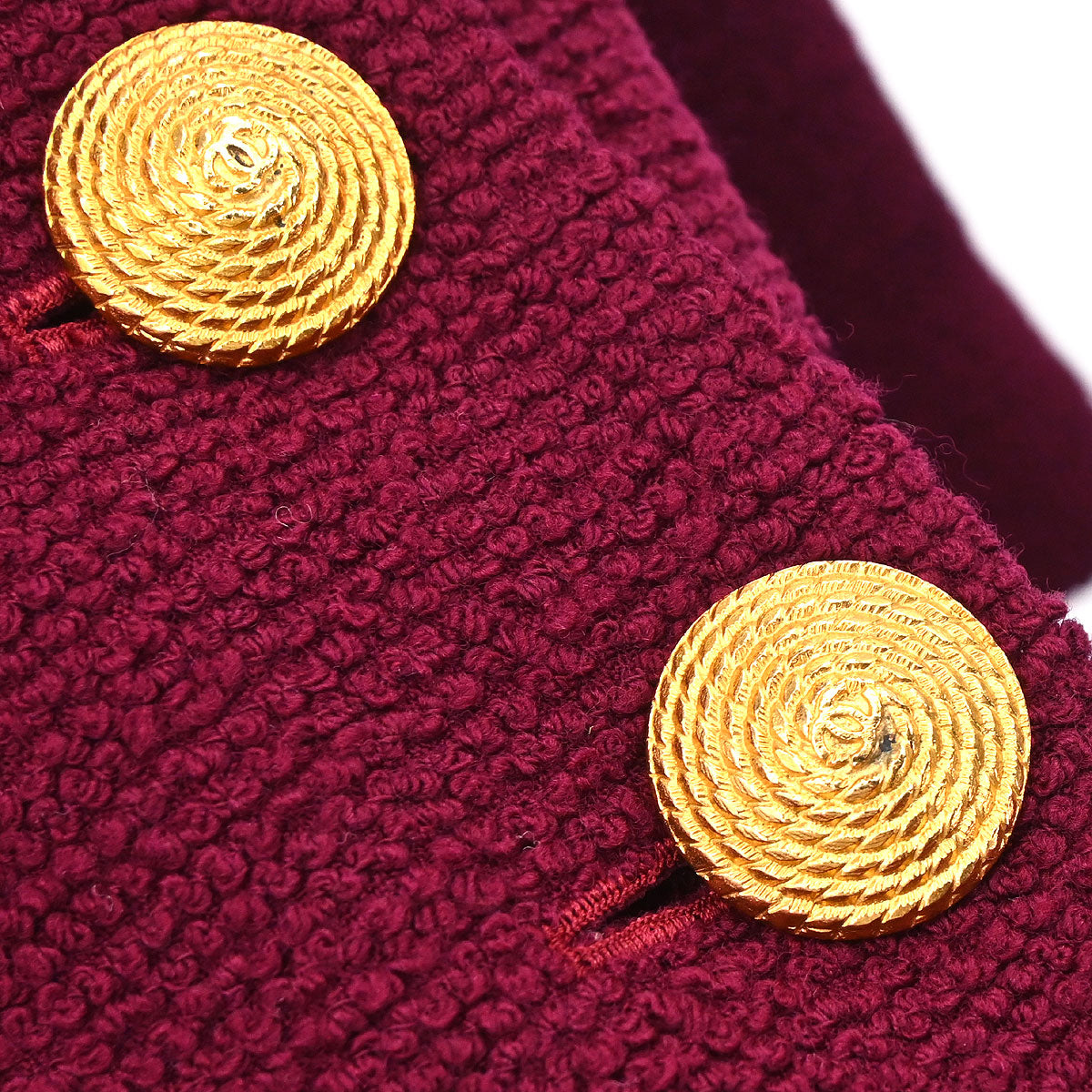 Chanel 1994 Single Breasted Jacket Bordeaux #36