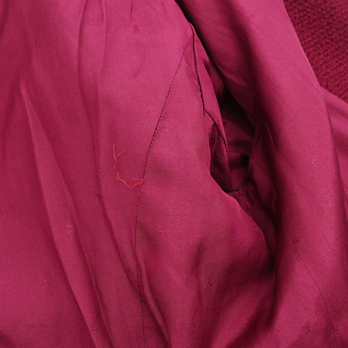 Chanel 1994 Single Breasted Jacket Bordeaux #36