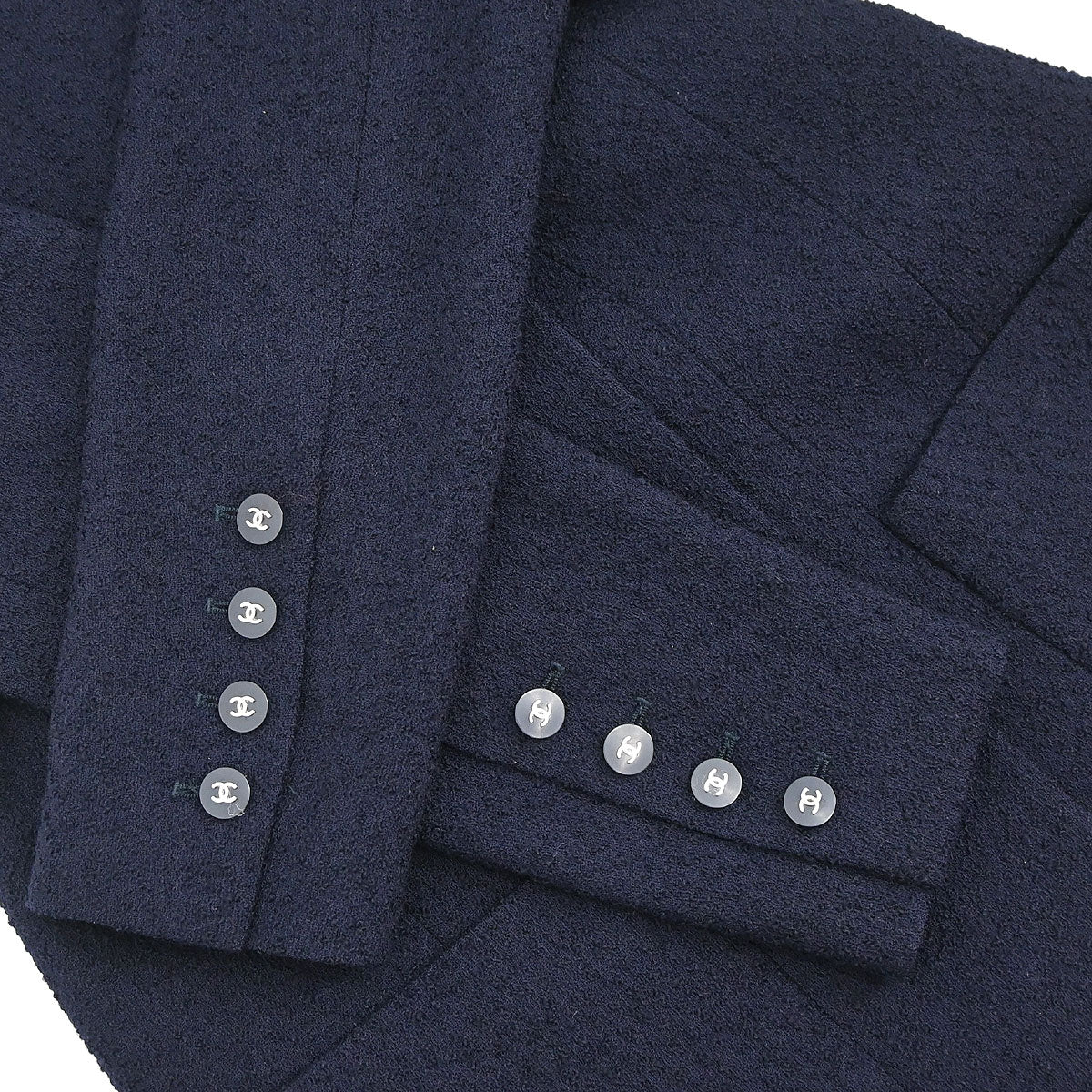 Chanel Double Breasted Jacket Navy