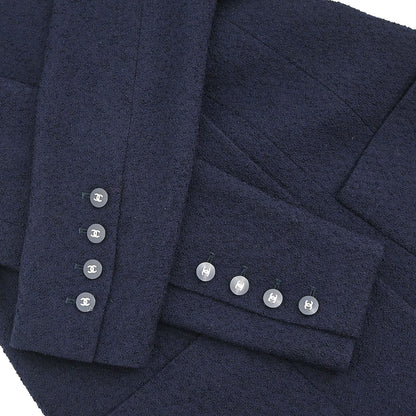 Chanel Double Breasted Jacket Navy