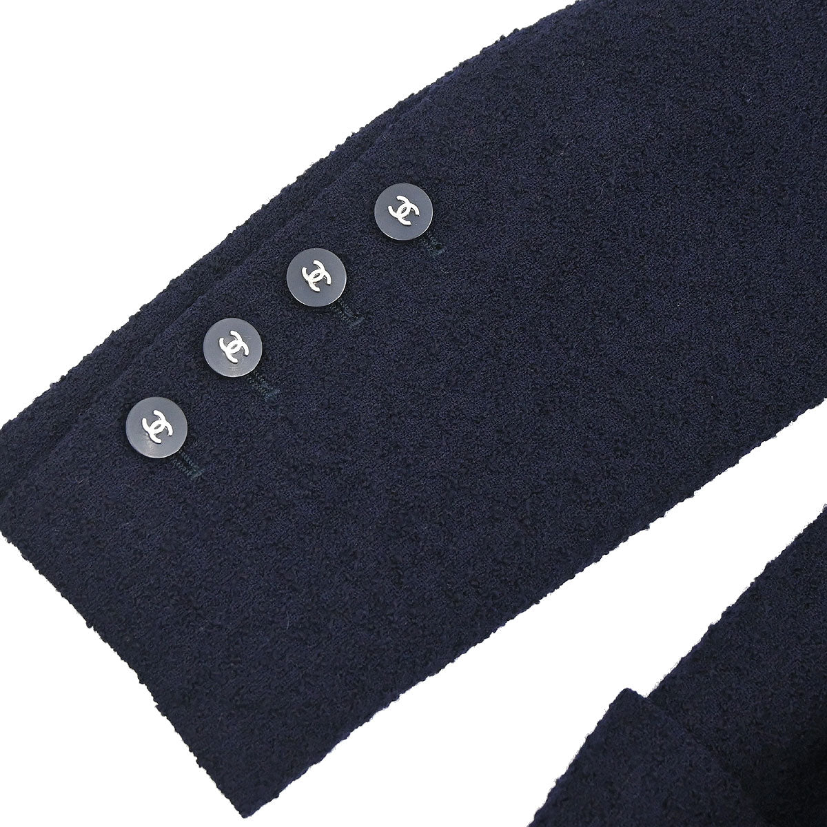 Chanel Double Breasted Jacket Navy