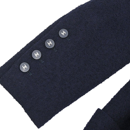 Chanel Double Breasted Jacket Navy