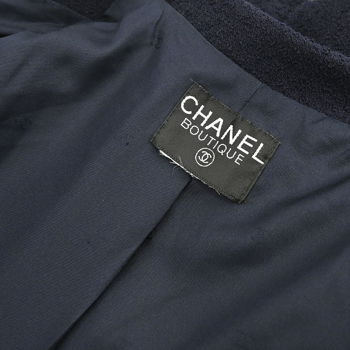 Chanel Double Breasted Jacket Navy