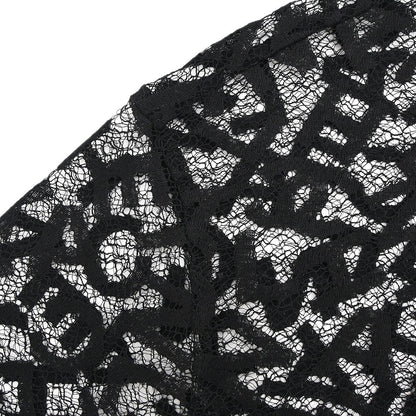 Chanel 1998 Lace Cardigan Black #36