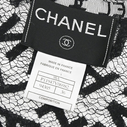 Chanel 1998 Lace Cardigan Black #36