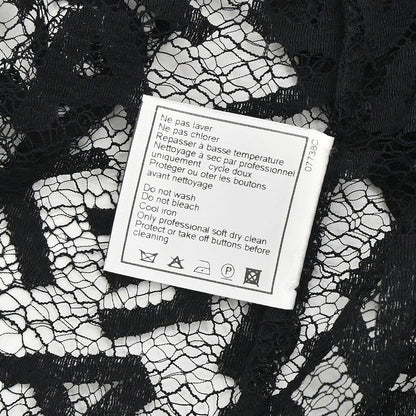Chanel 1998 Lace Cardigan Black #36