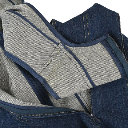 Chanel Denim Sleeveless Dress Navy #36
