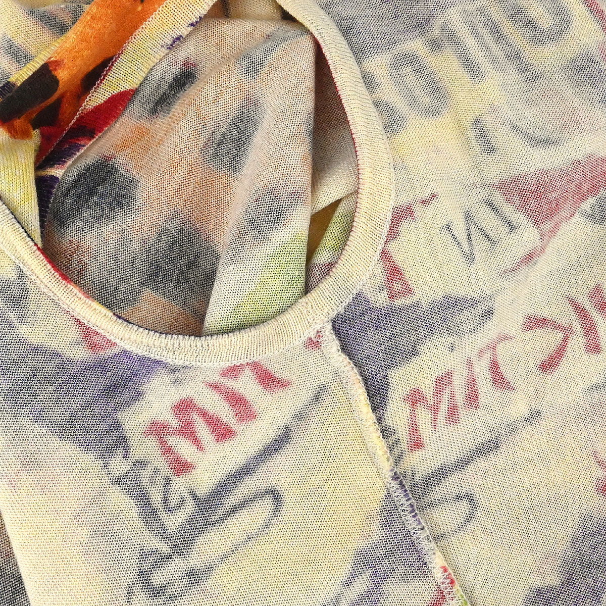 Christian Dior 2003 Victim Graphic Print Tank Top Beige #38