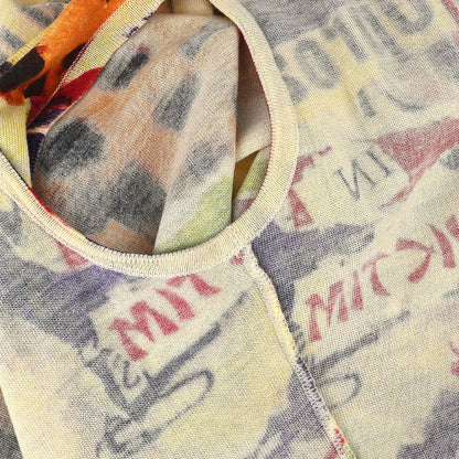 Christian Dior 2003 Victim Graphic Print Tank Top Beige #38