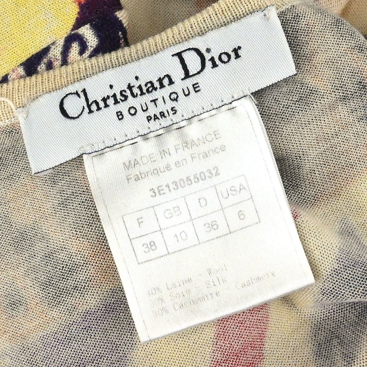 Christian Dior 2003 Victim Graphic Print Tank Top Beige #38