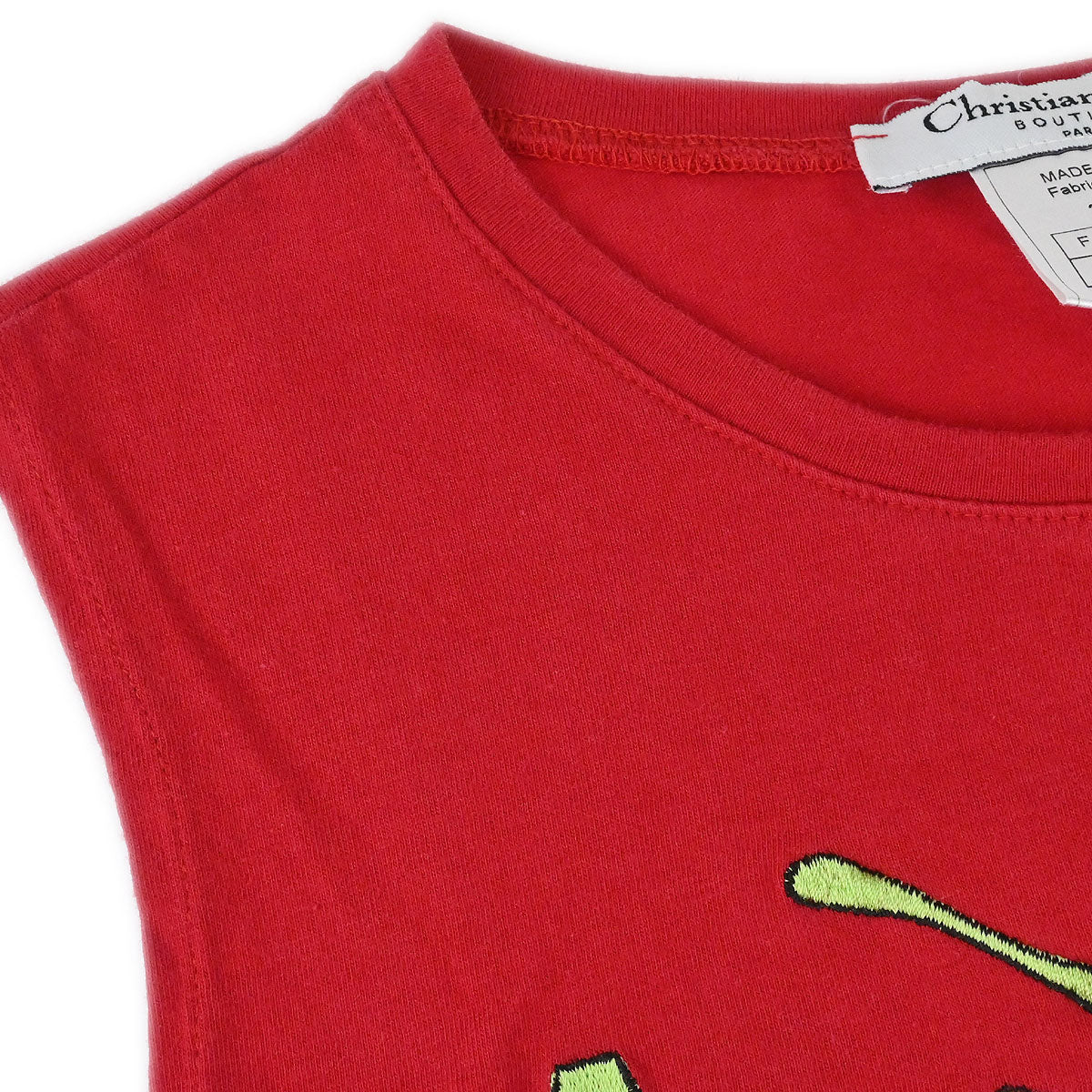 Christian Dior 2002 Dior Drama Sleeveless Tank Top Red #40