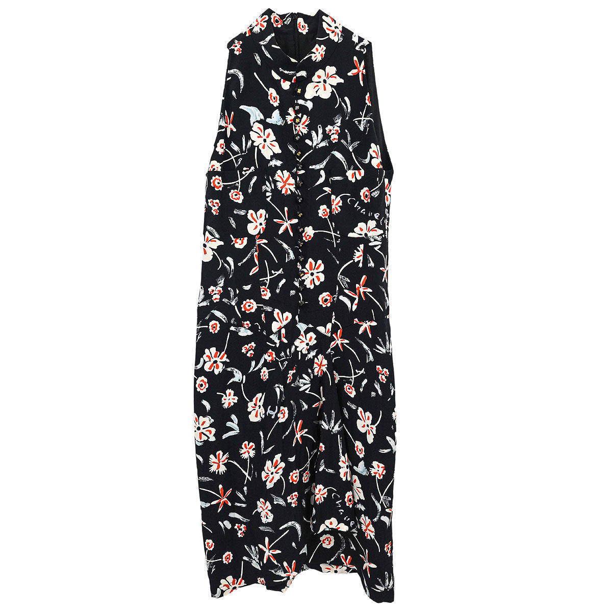 Chanel 1997 Sleeveless Dress Black #38